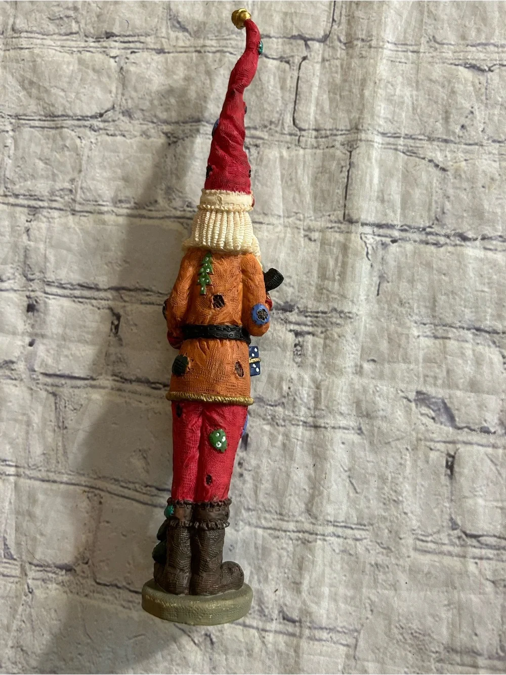 VINTAGE FOLK ART PENCIL SANTA HOBO PANTS CHRISTMAS TREE & MORE FIGURINE